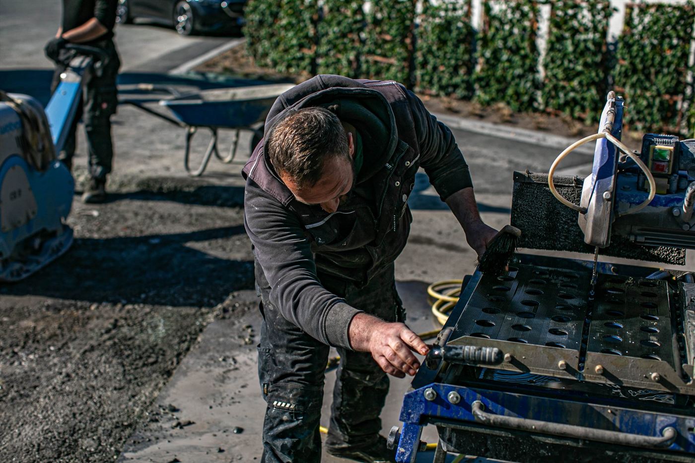 Sauber ausgefuehrte Arbeiten im Landschaftsbau